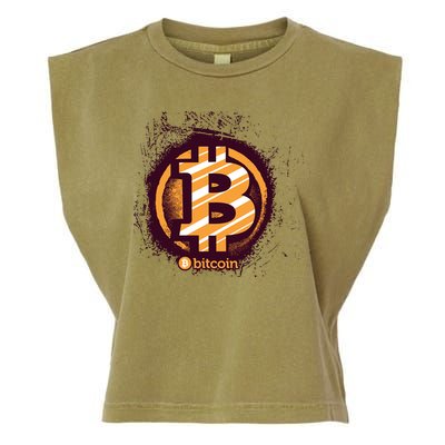 Bitcoin BTC Crypto Cryptocurrency Trader Garment-Dyed Women's Muscle Tee