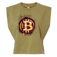 Bitcoin BTC Crypto Cryptocurrency Trader Garment-Dyed Women's Muscle Tee