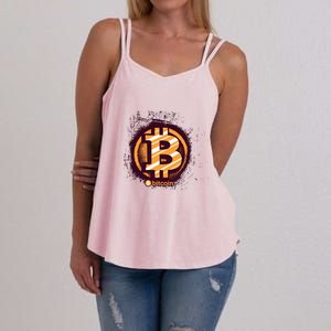 Bitcoin BTC Crypto Cryptocurrency Trader Women's Strappy Tank