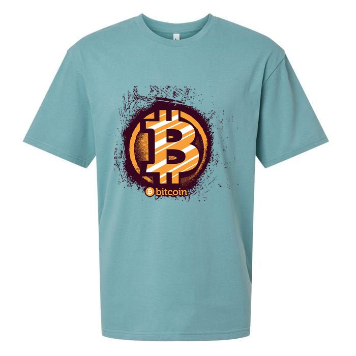 Bitcoin BTC Crypto Cryptocurrency Trader Sueded Cloud Jersey T-Shirt