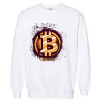 Bitcoin BTC Crypto Cryptocurrency Trader Garment-Dyed Sweatshirt