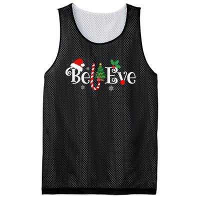 BEST BELIEVE CHRISTMAS PAJAMA SHIRT EVER Xmas Family Funny Mesh Reversible Basketball Jersey Tank