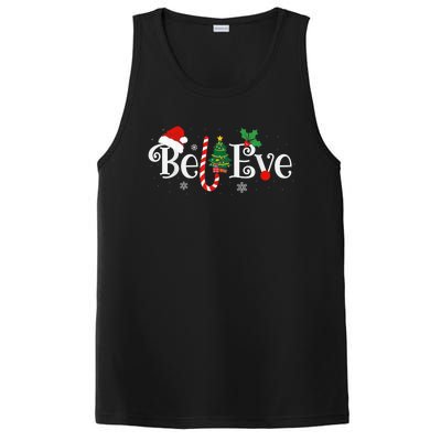 BEST BELIEVE CHRISTMAS PAJAMA SHIRT EVER Xmas Family Funny PosiCharge Competitor Tank