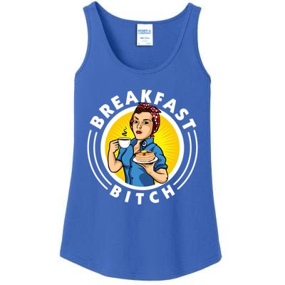 Breakfast Bitch Cute Gift Ladies Essential Tank