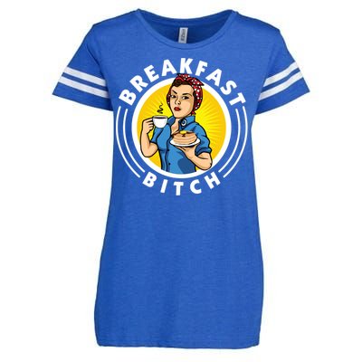 Breakfast Bitch Cute Gift Enza Ladies Jersey Football T-Shirt