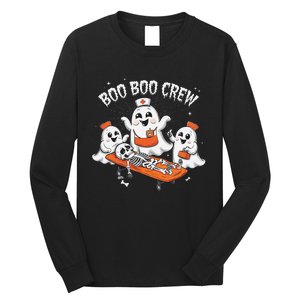 Boo Boo Crew Ghost Halloween Doctor Paramedic Emt Nurse Long Sleeve Shirt