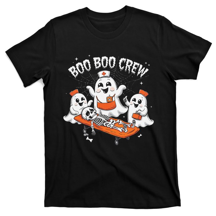 Boo Boo Crew Ghost Halloween Doctor Paramedic Emt Nurse T-Shirt