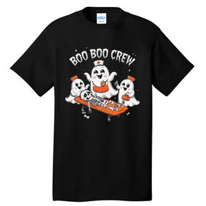 Boo Boo Crew Ghost Halloween Doctor Paramedic Emt Nurse Tall T-Shirt