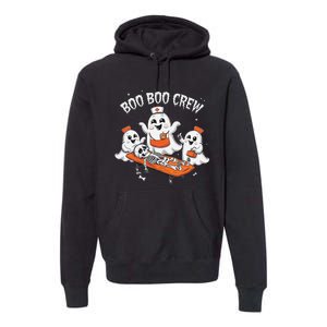 Boo Boo Crew Ghost Halloween Doctor Paramedic Emt Nurse Premium Hoodie