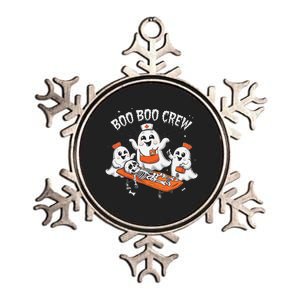 Boo Boo Crew Ghost Halloween Doctor Paramedic Emt Nurse Metallic Star Ornament