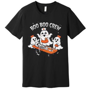 Boo Boo Crew Ghost Halloween Doctor Paramedic Emt Nurse Premium T-Shirt