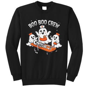 Boo Boo Crew Ghost Halloween Doctor Paramedic Emt Nurse Tall Sweatshirt