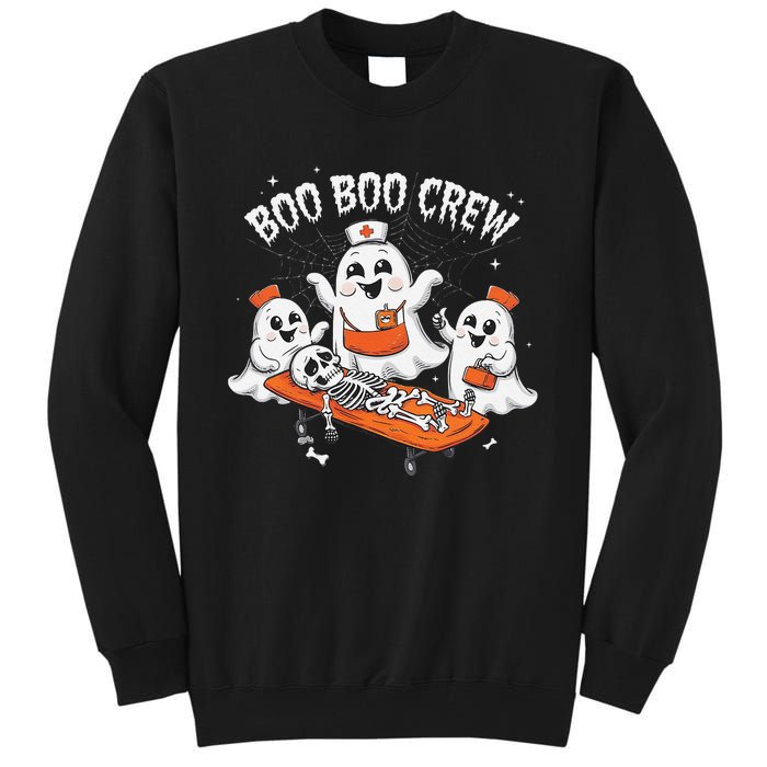 Boo Boo Crew Ghost Halloween Doctor Paramedic Emt Nurse Tall Sweatshirt