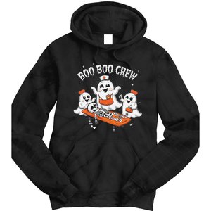 Boo Boo Crew Ghost Halloween Doctor Paramedic Emt Nurse Tie Dye Hoodie