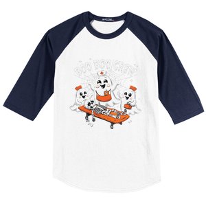 Boo Boo Crew Ghost Halloween Doctor Paramedic Emt Nurse Baseball Sleeve Shirt