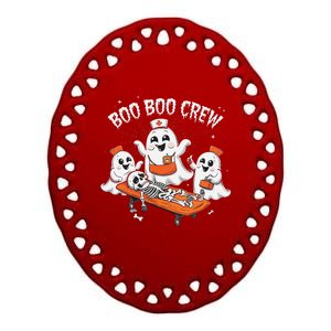 Boo Boo Crew Ghost Halloween Doctor Paramedic Emt Nurse Ceramic Oval Ornament