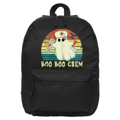 Boo Boo Crew Nurse Halloween Costume Outfit Vintage 16 in Basic Backpack