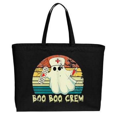 Boo Boo Crew Nurse Halloween Costume Outfit Vintage Cotton Canvas Jumbo Tote