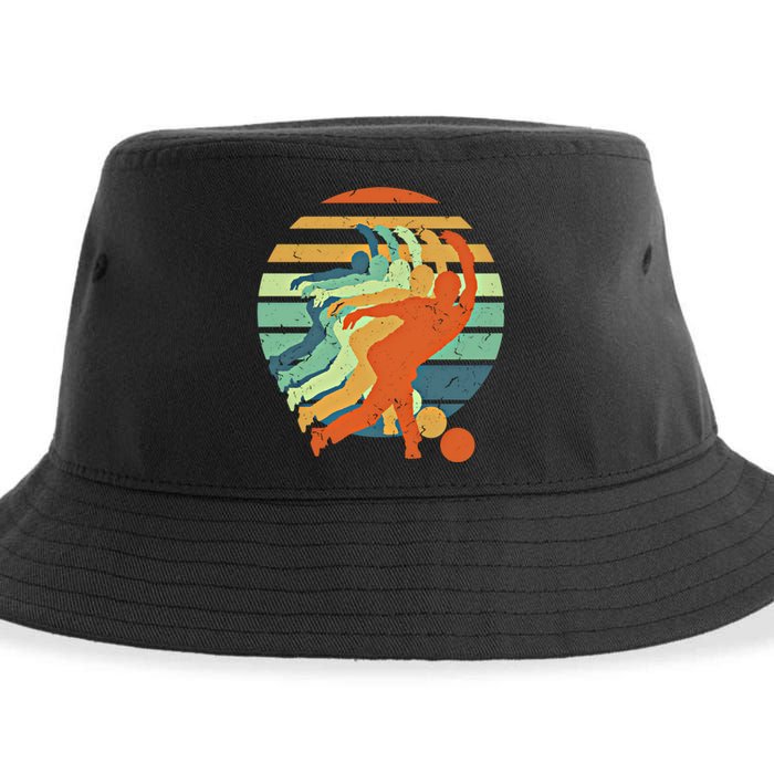 Bowling Bowler Cool Retro Vintage Cute Gift Sustainable Bucket Hat