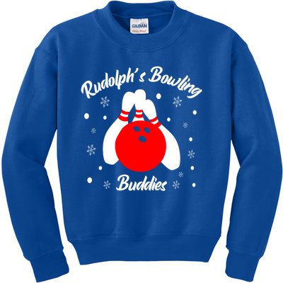 Bowling Buddies Christmas Funny Bowling Lover Xmas Bowler Meaningful Gift Kids Sweatshirt