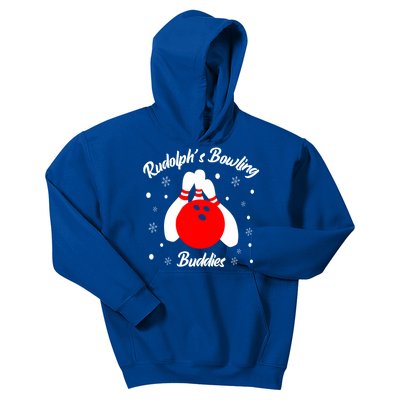 Bowling Buddies Christmas Funny Bowling Lover Xmas Bowler Meaningful Gift Kids Hoodie