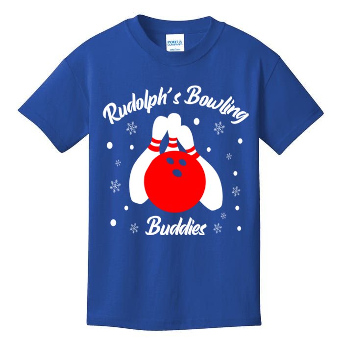 Bowling Buddies Christmas Funny Bowling Lover Xmas Bowler Meaningful Gift Kids T-Shirt