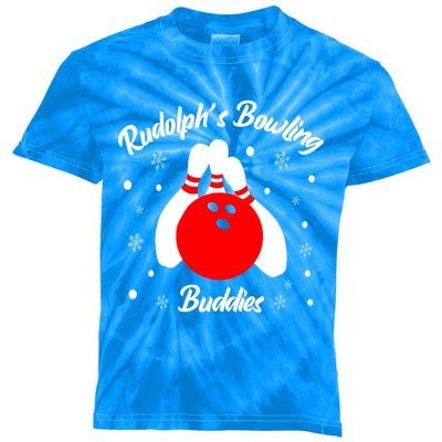 Bowling Buddies Christmas Funny Bowling Lover Xmas Bowler Meaningful Gift Kids Tie-Dye T-Shirt