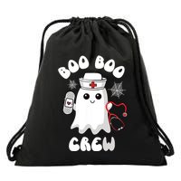 Boo Boo Crew Cute Nurse Ghost Funny Halloween Drawstring Bag