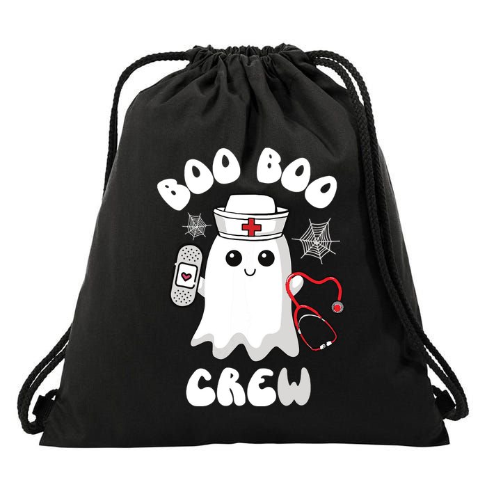 Boo Boo Crew Cute Nurse Ghost Funny Halloween Drawstring Bag