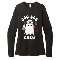 Boo Boo Crew Cute Nurse Ghost Funny Halloween Womens CVC Long Sleeve Shirt