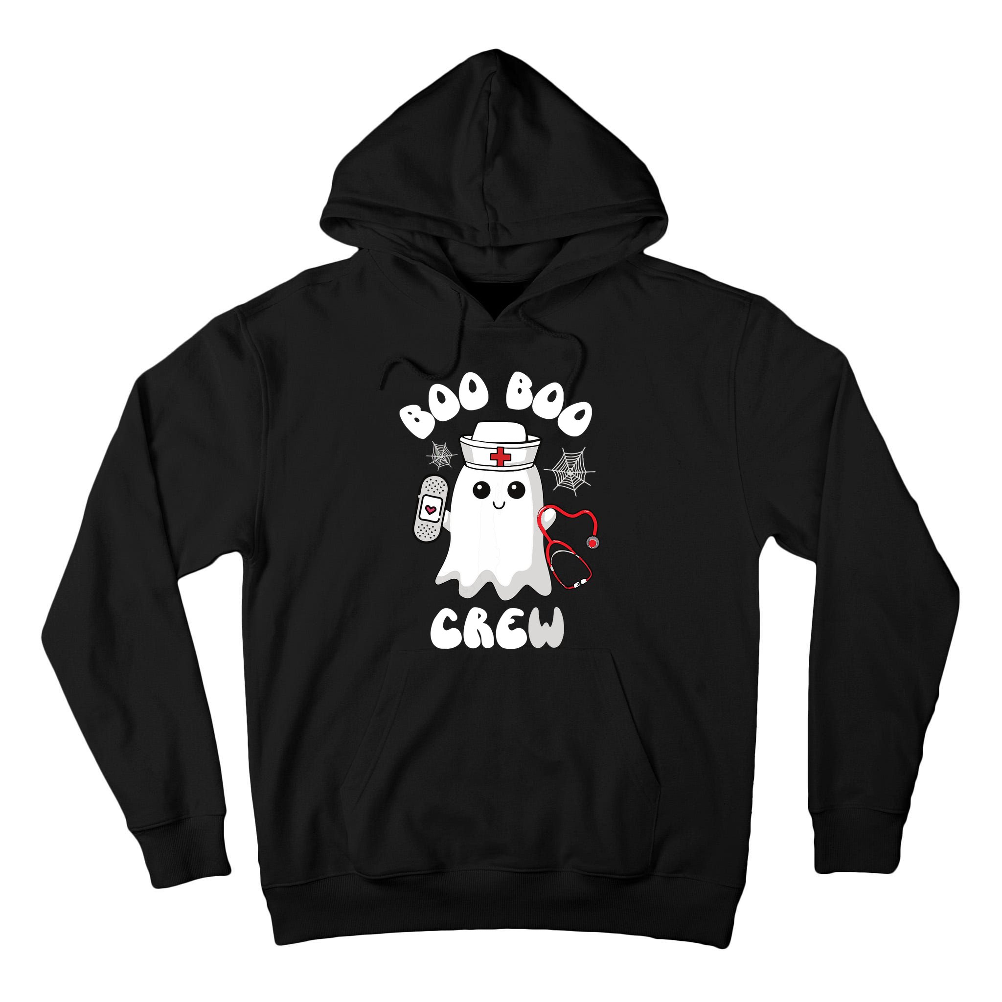 Boo Boo Crew Cute Nurse Ghost Funny Halloween Tall Hoodie