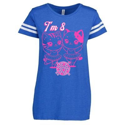 Ballerina Birthday Cat IM 8 Dance Party Enza Ladies Jersey Football T-Shirt