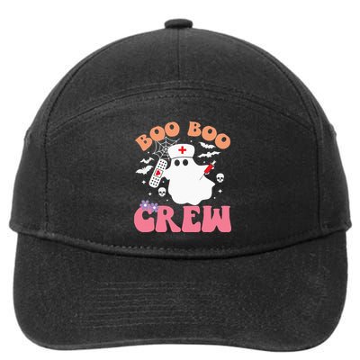 Boo Boo Crew quote Nurse cool Halloween Nurse Costume 7-Panel Snapback Hat