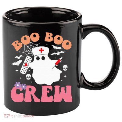 Boo Boo Crew quote Nurse cool Halloween Nurse Costume 11oz C Handle Ceramic Mug