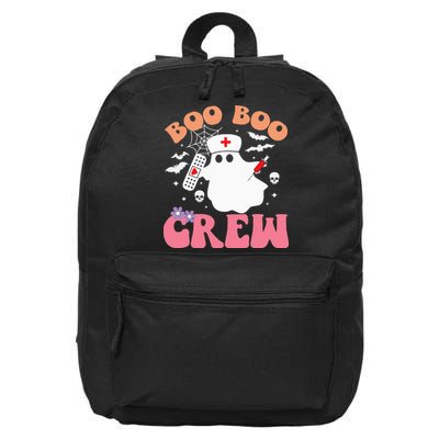 Boo Boo Crew quote Nurse cool Halloween Nurse Costume 16 in Basic Backpack