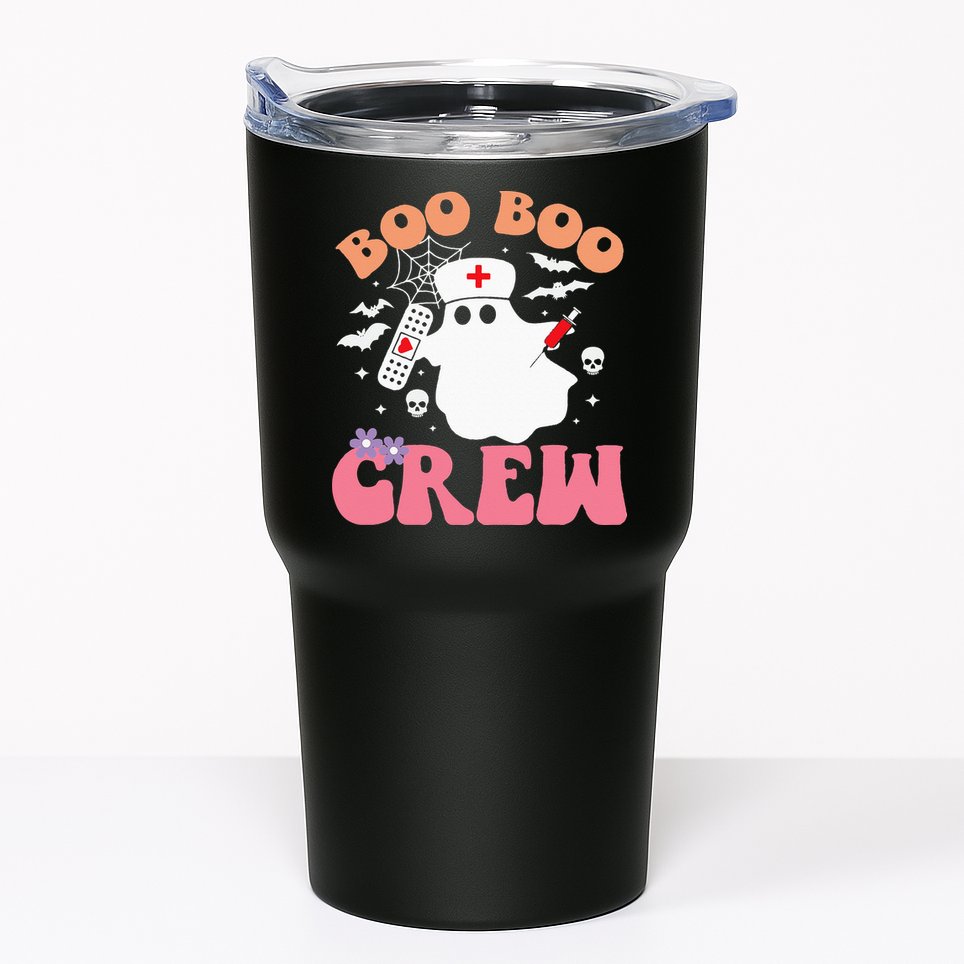Boo Boo Crew quote Nurse cool Halloween Nurse Costume Tumbler