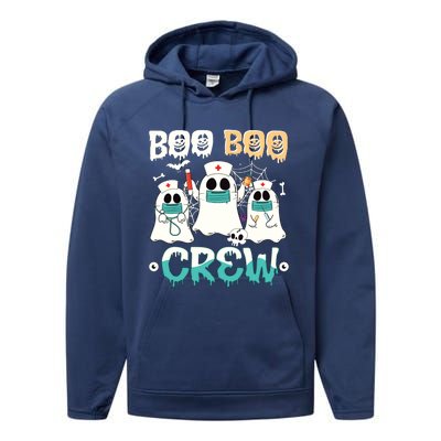 Boo Boo Crew Nurse Halloween Ghost Costume Performance Fleece Hoodie