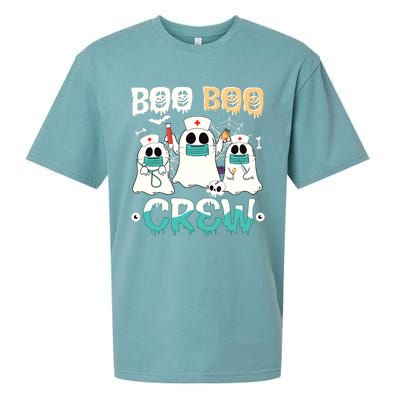 Boo Boo Crew Nurse Halloween Ghost Costume Sueded Cloud Jersey T-Shirt