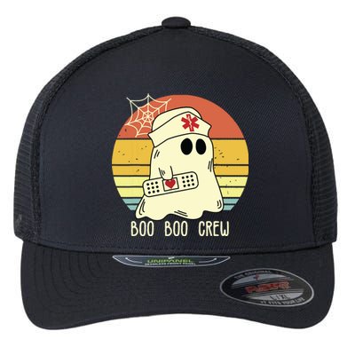 Boo Boo Crew Nurse Shirts Halloween Nurse Flexfit Unipanel Trucker Cap