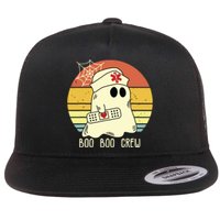 Boo Boo Crew Nurse Shirts Halloween Nurse Flat Bill Trucker Hat