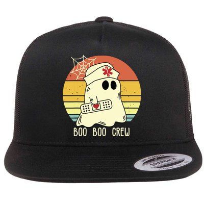 Boo Boo Crew Nurse Shirts Halloween Nurse Flat Bill Trucker Hat