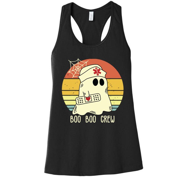 Boo Boo Crew Nurse Shirts Halloween Nurse Women's Racerback Tank