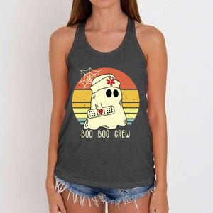 Boo Boo Crew Nurse Shirts Halloween Nurse Women's Knotted Racerback Tank