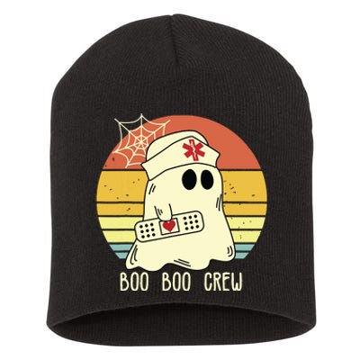 Boo Boo Crew Nurse Shirts Halloween Nurse Short Acrylic Beanie