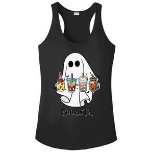 Boorista Boo Coffee Halloween Spooky Ghost Coffee Barista Ladies PosiCharge Competitor Racerback Tank