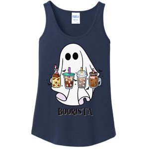 Boorista Boo Coffee Halloween Spooky Ghost Coffee Barista Ladies Essential Tank