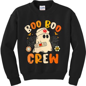 Boo Boo Crew Ghost Halloween Paramedic Kids Sweatshirt