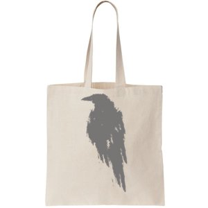 Beautiful Black Crow Raven Bird Watch. Birds Silhouette Tote Bag