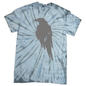 Beautiful Black Crow Raven Bird Watch. Birds Silhouette Tie-Dye T-Shirt