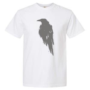 Beautiful Black Crow Raven Bird Watch. Birds Silhouette Garment-Dyed Heavyweight T-Shirt